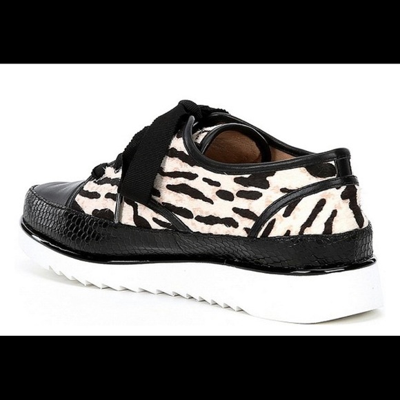 Donald Pliner Leopard Print Sneakers - Picture 2 of 4